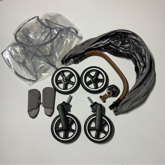 Cybex Mios Stroller Replacement wheels canopy belly bar rain cover - Picture 3 of 9
